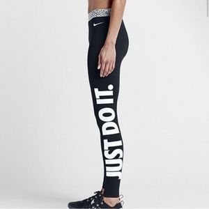 Nike dri-fit Just Do It lined leggings